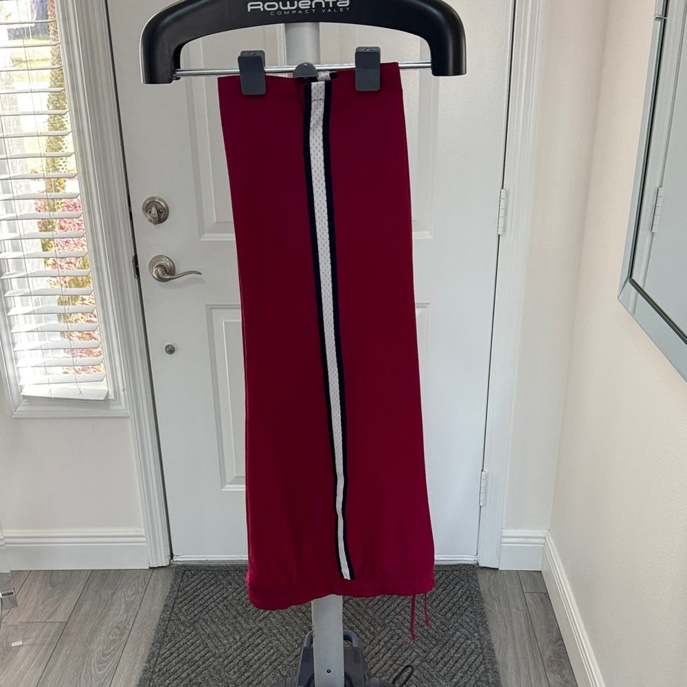 Prospirit Red Capris with Blue and White Stripes